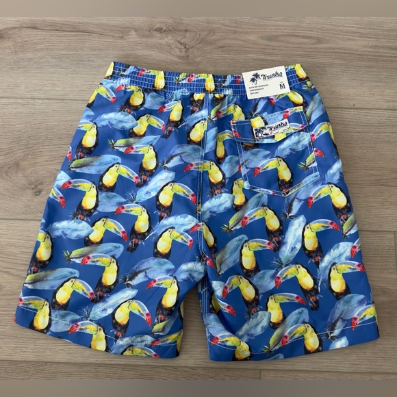 Trunks Co. Men's Toucan Swim Trunks - Blue - Picture 1 of 9